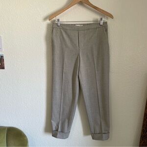 Brochu Walker The Westport Brushed Pant Light Grey Pull On Ankle Cropped Pants S